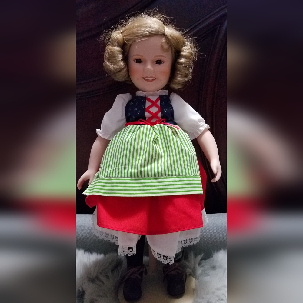Shirley Temple porcelain and cloth Heidi doll